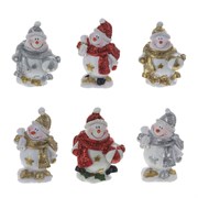 Фигурка декоративная "Снеговик", 6в, L4,5 W4 H7 см, 6в.