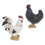 Фигурка декоративная "Курица/Петух", L16 W9 H20 см, 2в.