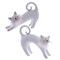 Фигурка декоративная "Кошка", L22 W7 H23 см, 2в. - фото 336035