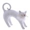 Фигурка декоративная "Кошка", L22 W7 H23 см, 2в. - фото 336036