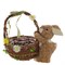 Фигурка декоративная "Заяц с корзиной",  L32 W18 H25 см - фото 338594