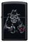 Зажигалка ZIPPO Bar Skull Design с покрытием Black Matte, латунь/сталь, чёрная, матовая, 38x13x57 мм - фото 354400