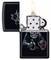 Зажигалка ZIPPO Bar Skull Design с покрытием Black Matte, латунь/сталь, чёрная, матовая, 38x13x57 мм - фото 354401