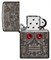 Зажигалка ZIPPO Armor™ Crystal с покрытием High Polish Black Ice®, латунь/сталь, чёрная, 38x13x57 мм - фото 354408