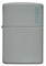 Зажигалка ZIPPO Classic с покрытием Flat Grey, латунь/сталь, серая, матовая, 38x13x57 мм - фото 354605