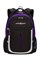 Рюкзак SWISSGEAR, чёрный/фиолетовый/серебристый, полиэстер 600D, 32х15х45 см, 22 л - фото 355096
