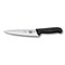 Нож разделочный VICTORINOX Fibrox с лезвием 19 см, чёрный - фото 355546