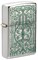 Зажигалка ZIPPO Luck Design с покрытием Brushed Chrome, латунь/сталь, серебристая, 38x13x57 мм - фото 356627