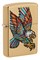Зажигалка ZIPPO Tattoo Eagle с покрытием Brushed Brass, медь/сталь, золотистая, матовая, 38x13x57 мм - фото 357137