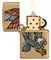 Зажигалка ZIPPO Tattoo Eagle с покрытием Brushed Brass, медь/сталь, золотистая, матовая, 38x13x57 мм - фото 357139