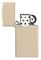 Зажигалка ZIPPO Slim® с покрытием Flat Sand, латунь/сталь, бежевая, матовая, 29x10x60 мм - фото 357152