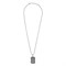 Подвеска ZIPPO Black Crystal Pendant Necklace, серебристо-чёрная, с цепочкой 60 см, сталь, 35 мм - фото 357211