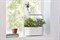 Кашпо для цветов giardino, 34х14,3х34,5 см, белое - фото 358758