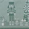 Скатерть из хлопка зеленого цвета с рисунком Щелкунчик из коллекции new year essential, 180х260см - фото 363858