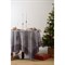 Скатерть из хлопка фиолетово-серого цвета с рисунком Щелкунчик, new year essential, 180х180см - фото 363884