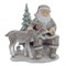 Фигурка декоративная "Дед Мороз с оленем", L18,5 W12,5 H17 см - фото 377009