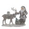 Фигурка декоративная "Дед Мороз с оленем", L18,5 W6,5 H15 см - фото 377011