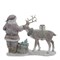 Фигурка декоративная "Дед Мороз с оленем", L18,5 W6,5 H15 см - фото 377012