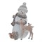 Фигурка декоративная "Снеговик с оленем", L12 W9,5 H16,5 см - фото 377017