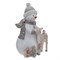 Фигурка декоративная "Снеговик с оленем", L12 W9,5 H16,5 см - фото 377018
